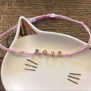 Pink “Hope” bracelet